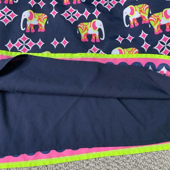 Crown & Ivy Womens Dress Size 4P Blue Elephant Print Sleeveless Sheath Lined - Picture 6 of 12